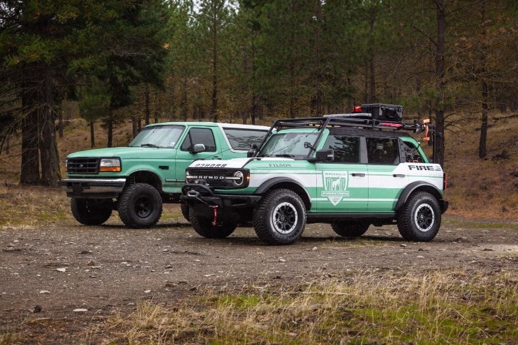 2 custom Ford Bronco firetrucks being donated to forestry services
