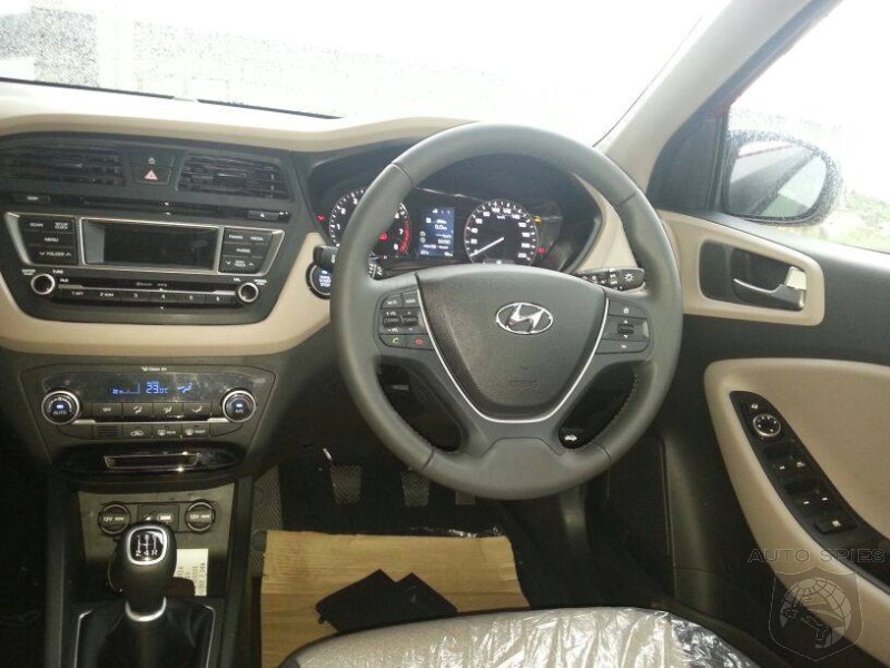 All New Second Gen 2015 Hyundai I20 Interior Leaks Out Early