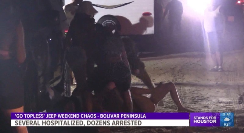 VIDEO: MAYHEM In Texas As 40,000 GO TOPLESS But NOT BRAWL-LESS At Massive Jeep Festival!