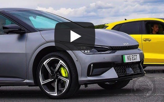 CAR WARS! Well, THAT'S EMBARASSING! KIA EV6 DRAGS An Audi RS3. 