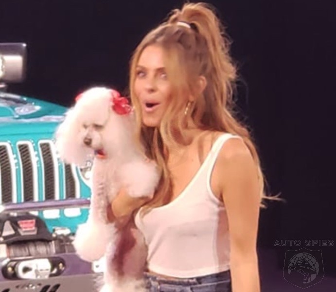 Who BETTER To Show Us Our First Real-Life Pic Of The 2019 Jeep Wrangler In BIKINI Than Maria Menounos?