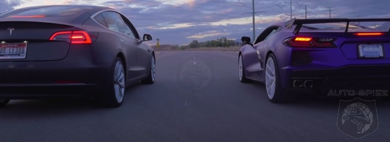 VIDEO CAR WARS! 2020 Corvette C8 VS. Tesla Model 3 Performance! WHO Wins?