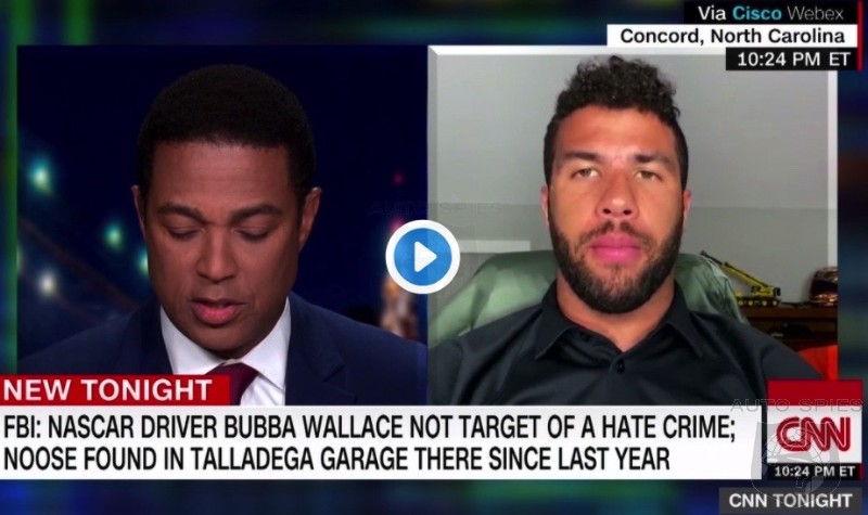 Nascar's Bubba Wallace Melting Down Over FBI NOOSE Findings. Watch The Video