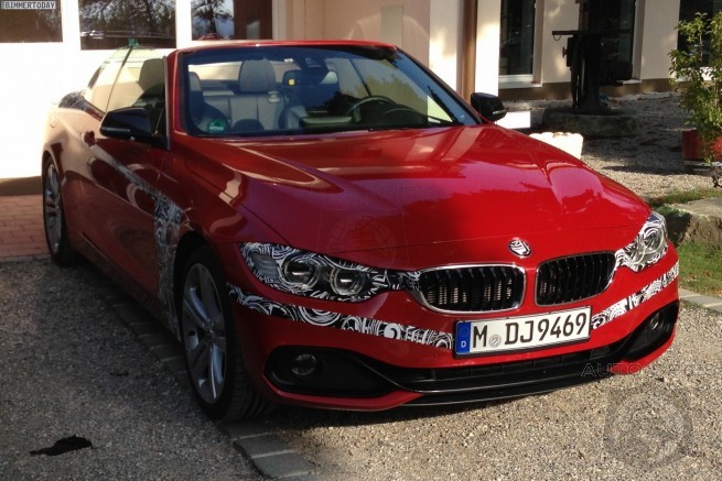 SPIED: 2014 BMW 4 Series Convertible Caught In The Buff