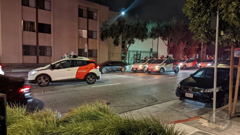 Rise Of The Machines: Over A Dozen Cruise Robotaxis Gather Together To Plot Overthrow In San Francisco