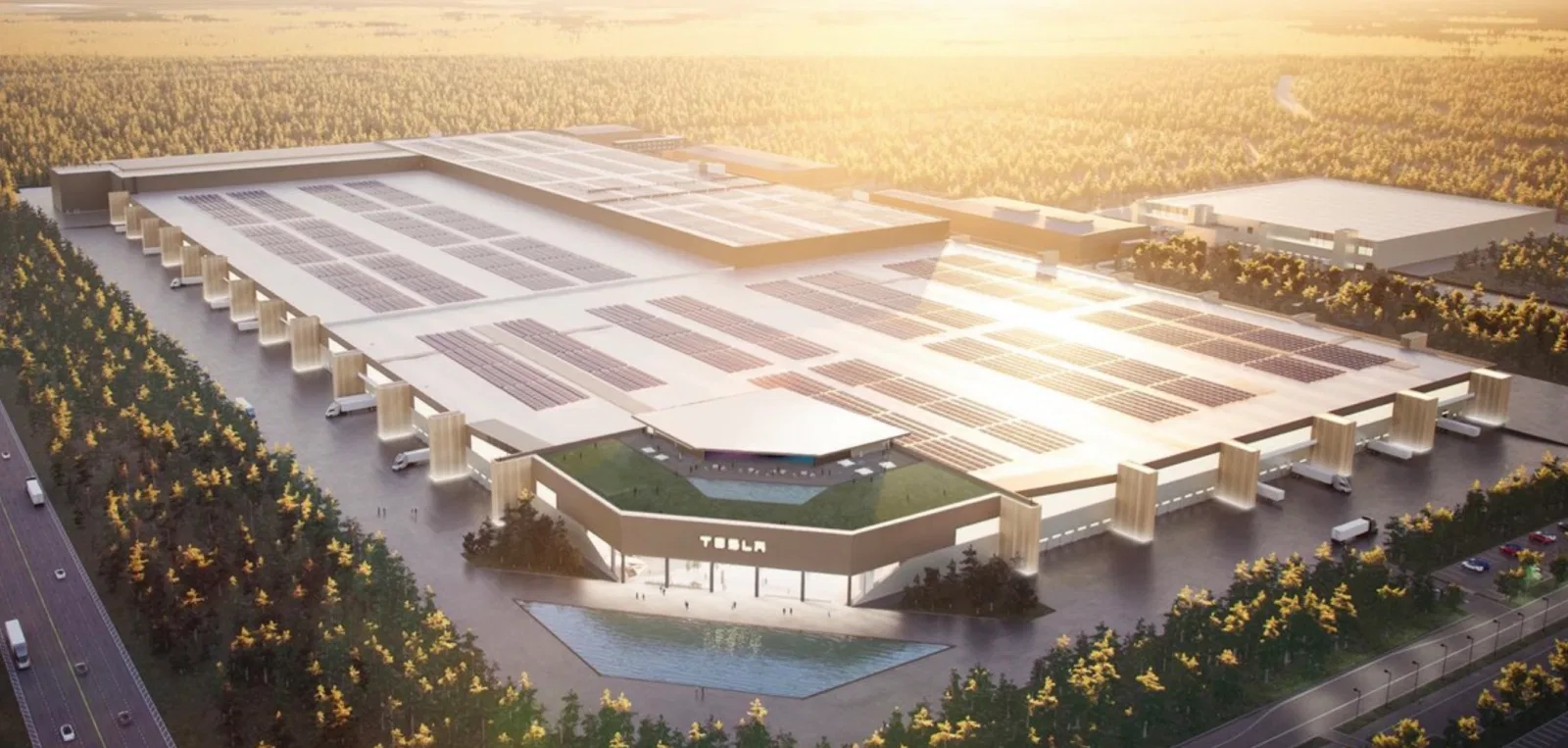 Tesla's New Berlin GigaFactory Will Look Like A High Tech Corporate Headquarters
