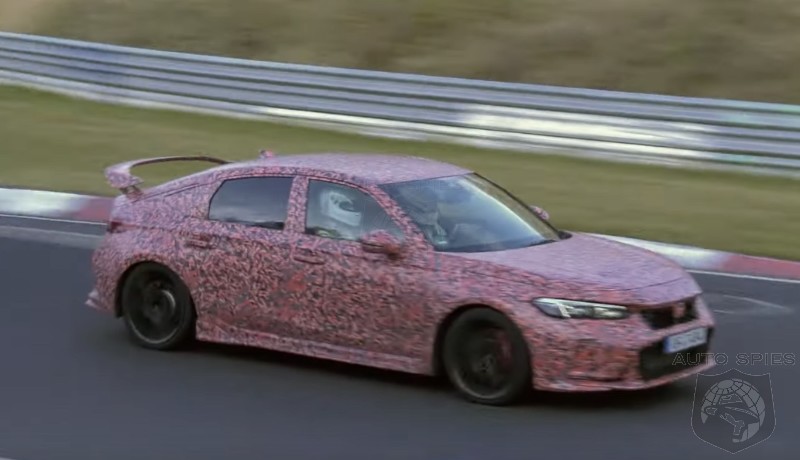 Honda Caught Testing And Taking Pictures Of The 2023 Civic Type R At The  Nürburgring