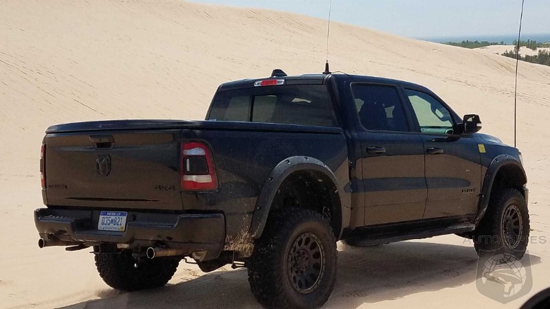 It's Play Time! Hellcat Powered Ram 1500 Rebel Caught Frolicking In The Desert Sand