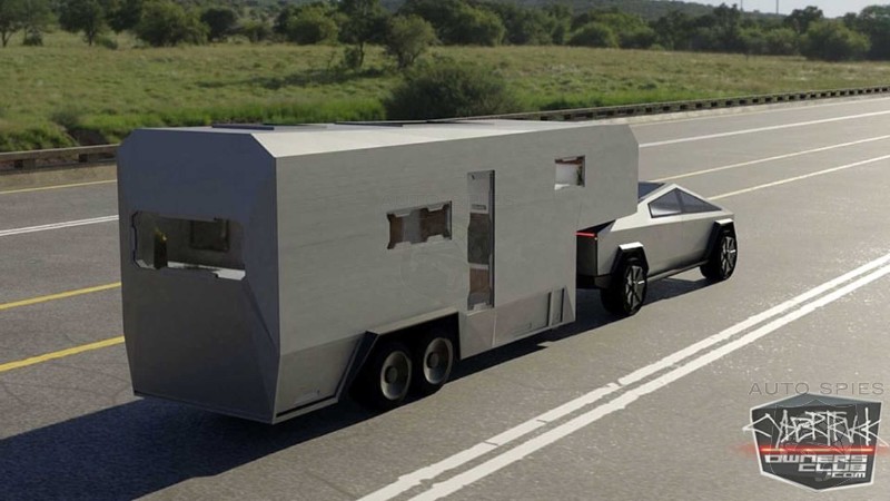 Tesla's Cyber Truck Teamed Up With This Futuristic RV Trailer May Be The Ultimate Getaway Combo