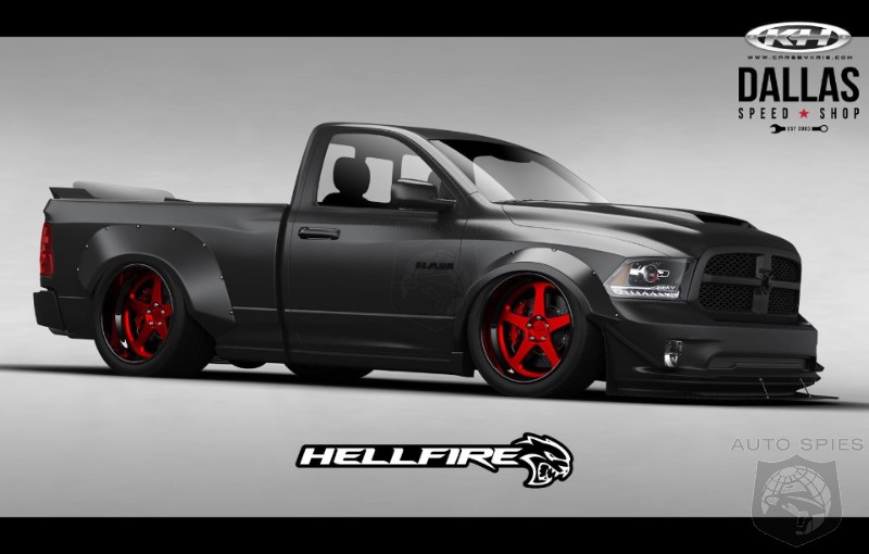 #SEMA: THIS Is What Happens When You Take A RAM 1500 And Slam An SRT Hellcat V8 In It — 775 HP And MEAN