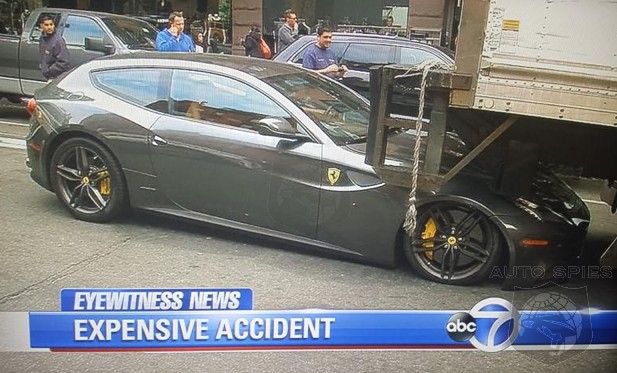 OUCH! A Ferrari FF Gets A BAD Taste Of The Big Apple