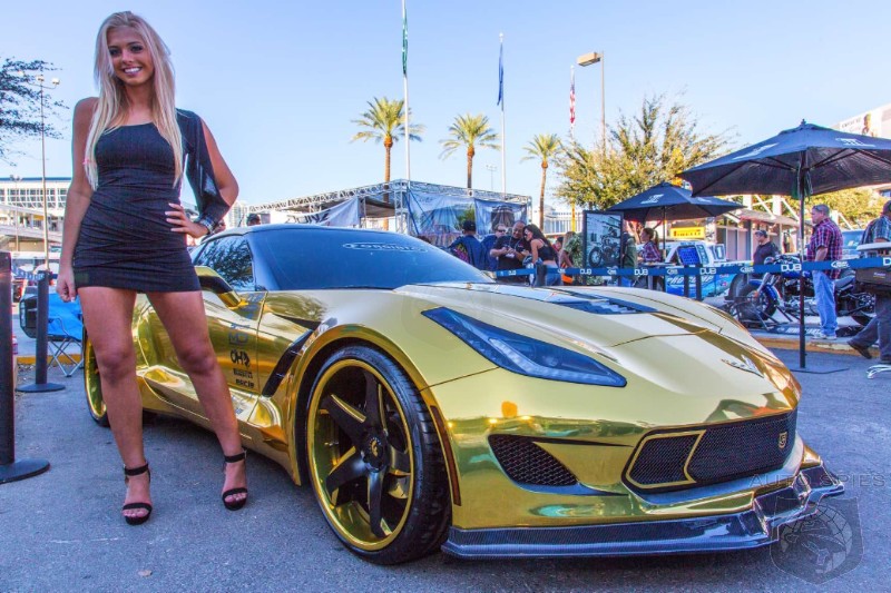 #SEMAShow: I LOVE GOOOLD! This Gold Wrapped Chevrolet Corvette Stingray Would Have Made Goldmember's Day