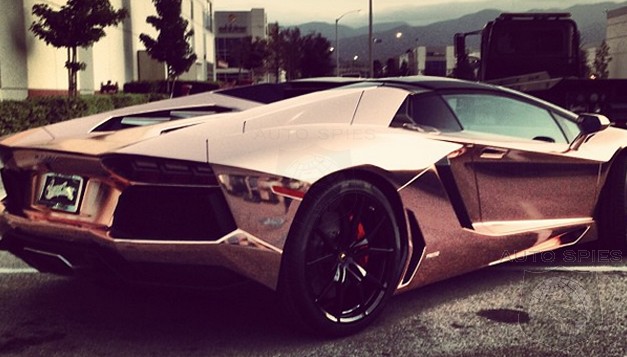 Rapper Tyga Loves Goooooooold — Custom Wrapped Lamborghini Aventador