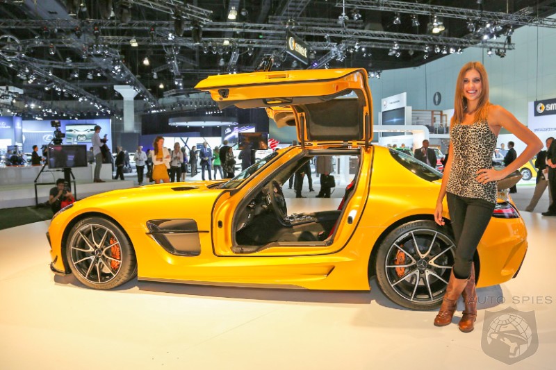 LA AUTO SHOW: Is Mercedes-Benz's SLS AMG Black Series IMPRESSING You Or Is It More Like A LIMP Banana?