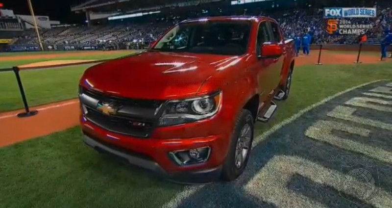VIDEO: The World Series MVP Receives The Keys To HIS 2015 Chevrolet Colorado Featuring #TechnologyAndStuff