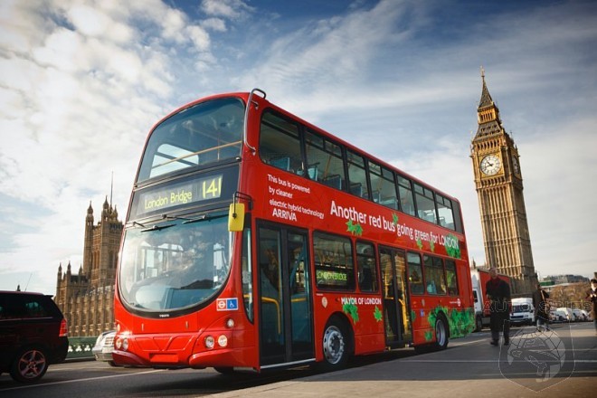 London's Iconic Red Buses Go Green