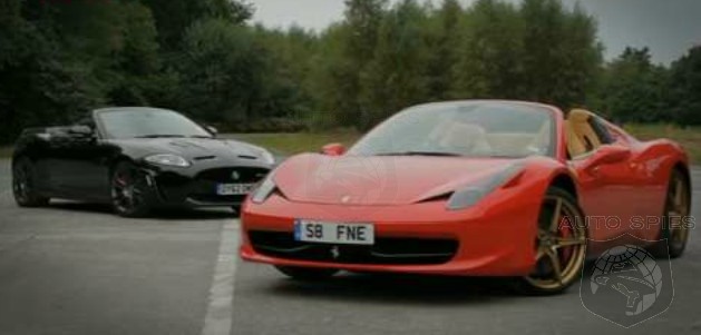 VIDEO: Sound OFF! Ferrari's 458 Italia Spyder Vs. Jaguar's XKR-S Convertible -- Which Sounds Better?