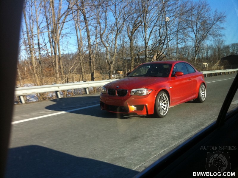 First BMW 1M spotted on US roads – Valencia Orange paint