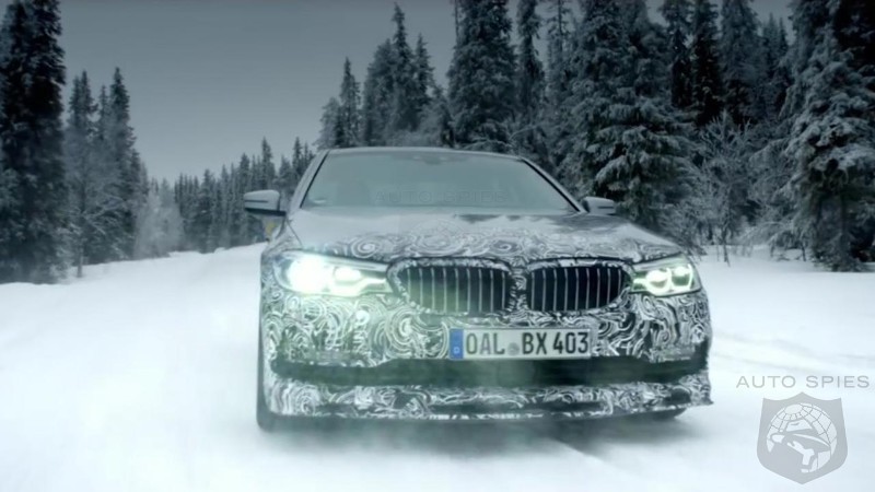 2018 Alpina B5 plays in the snow on its way to Geneva