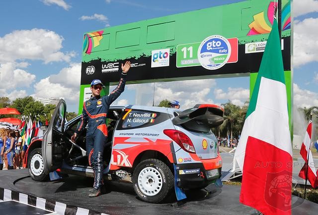 Hyundai's beer-cooled i20 WRC secures third place at the 2014 Rally Mexico