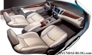 First official interior image of the 2010 Hyundai Equus 