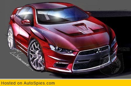 Mitsubishi Shows Lancer Evolution Concept Sketch
